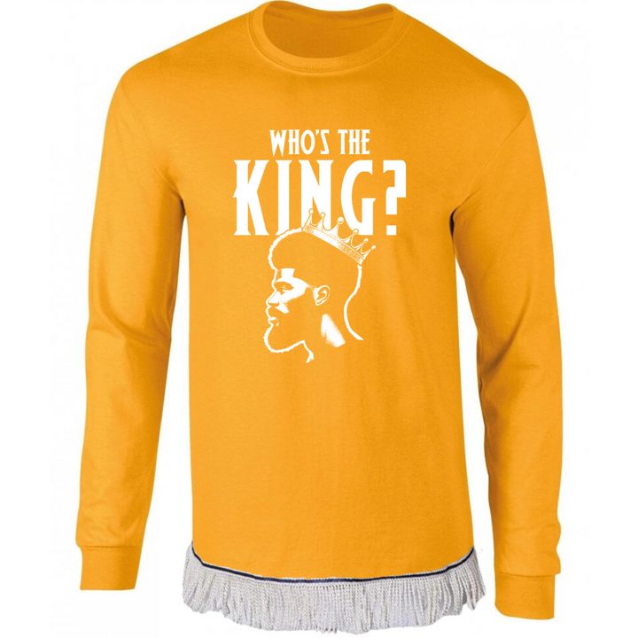 Who's The King Adult Long Sleeve T-Shirt