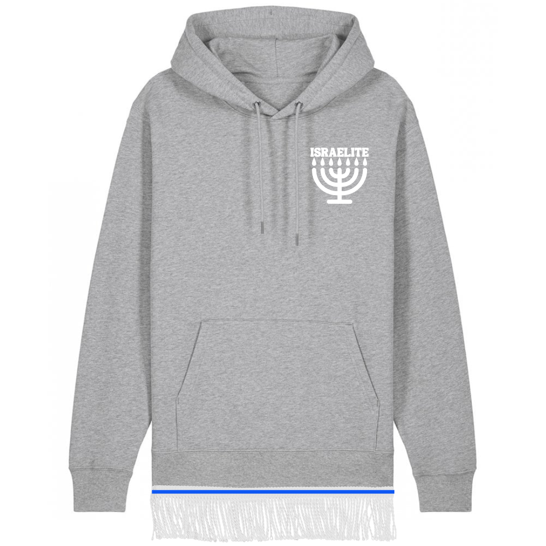 ISRAELITE Menorah 100% Organic Cotton Hoodie