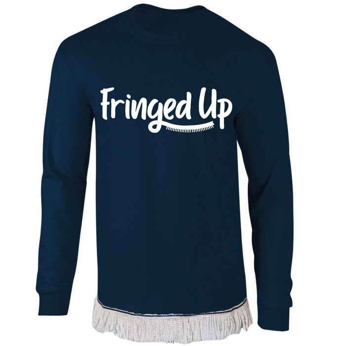 Fringed Up Adult Long Sleeve T-Shirt