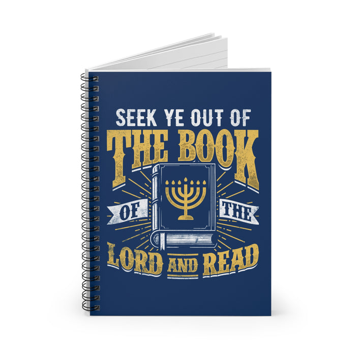 Navy Seek Ye Spiral Notebook