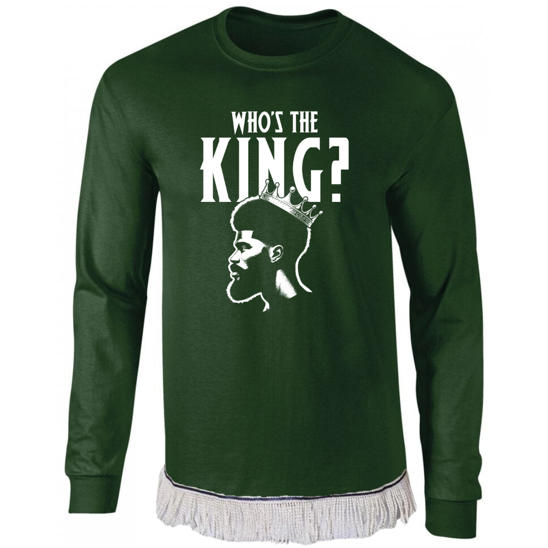 Who's The King Adult Long Sleeve T-Shirt