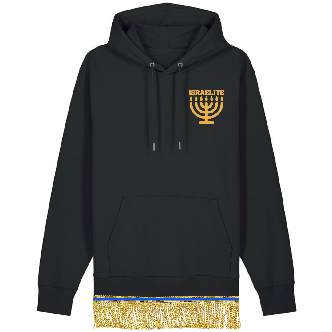 ISRAELITE Menorah 100% Organic Cotton Hoodie