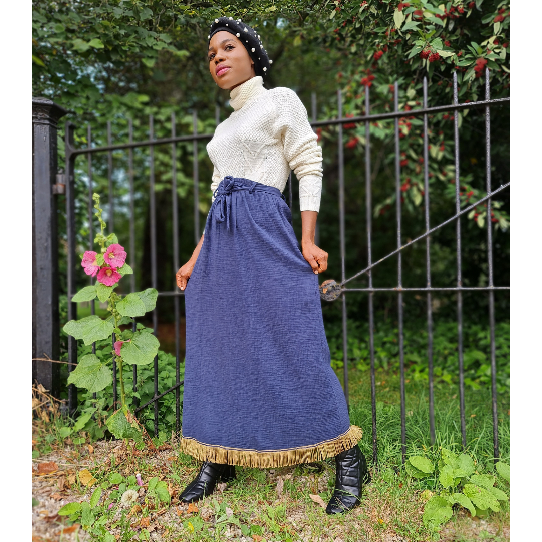 100% Cotton Drawstring Skirt