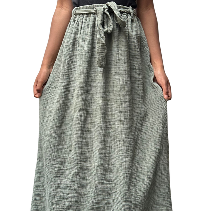 100% Cotton Drawstring Skirt