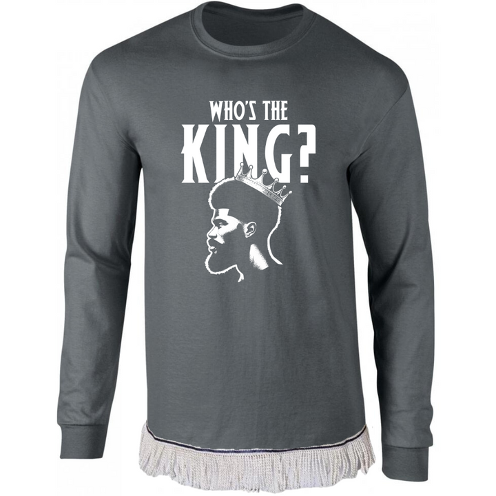 Who's The King Adult Long Sleeve T-Shirt