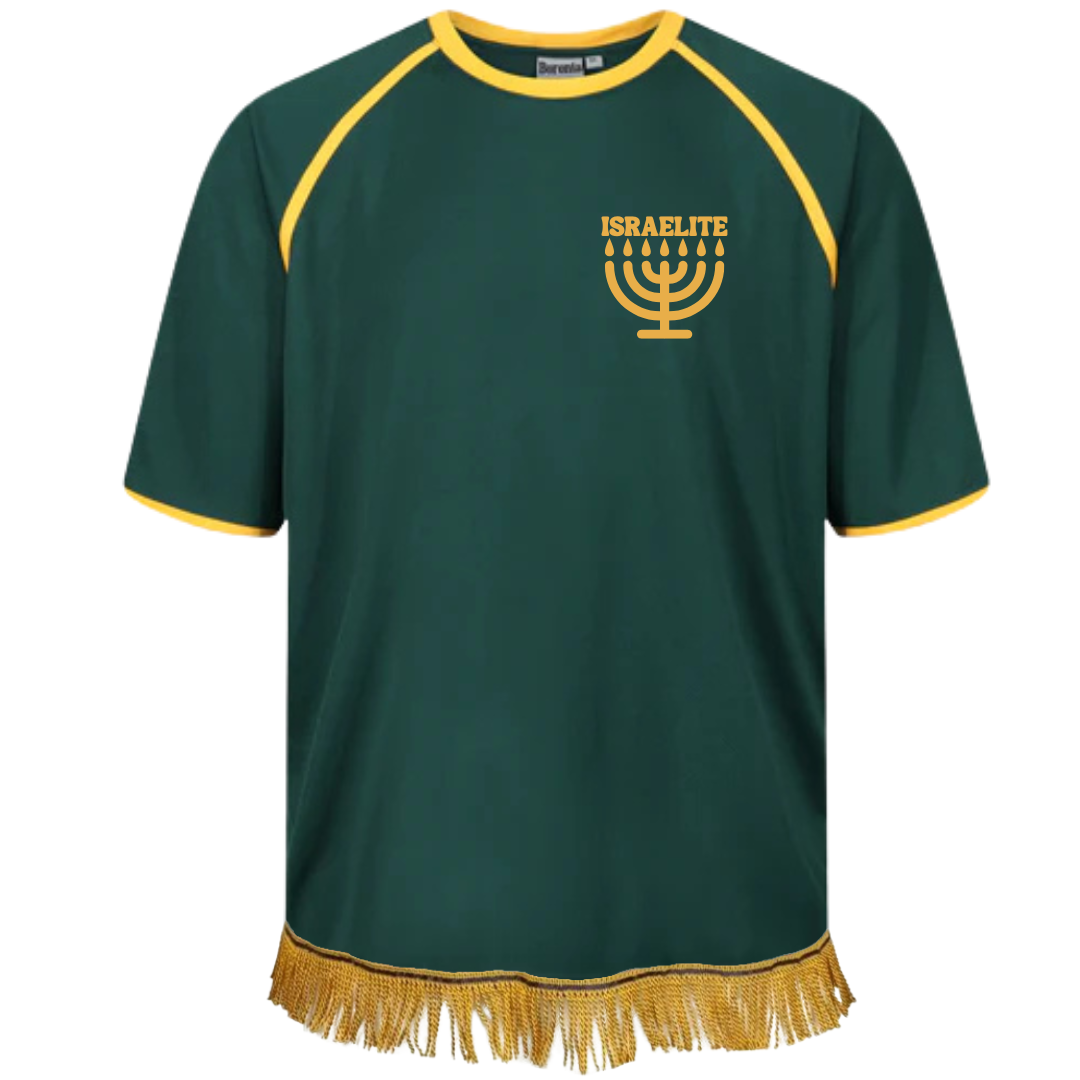 ISRAELITE Menorah Men's Active Tipped T-Shirt