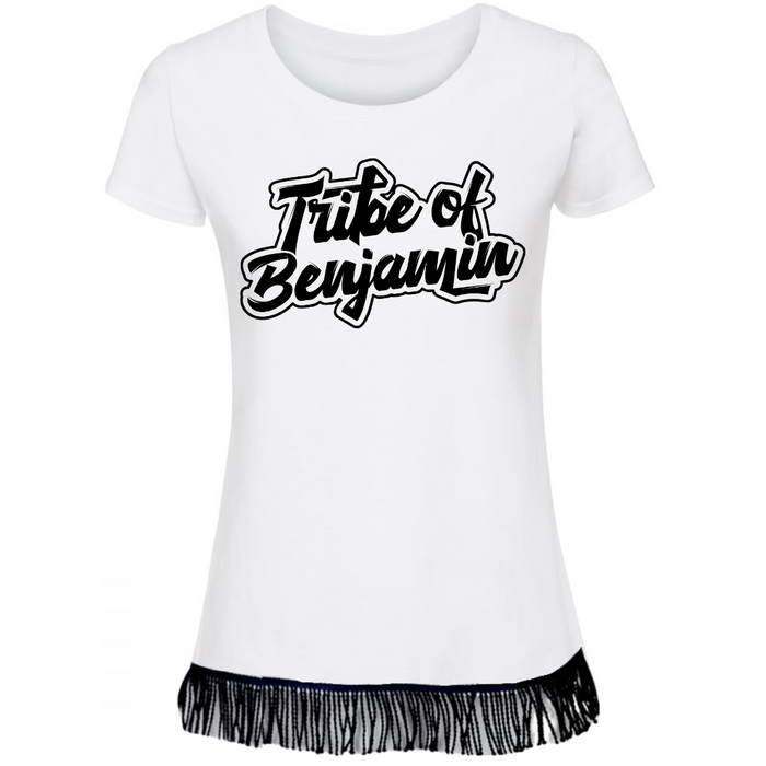 Tribe of Benjamin Women's T-Shirt with Black Vinyl