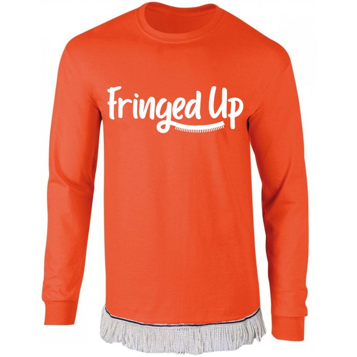 Fringed Up Adult Long Sleeve T-Shirt