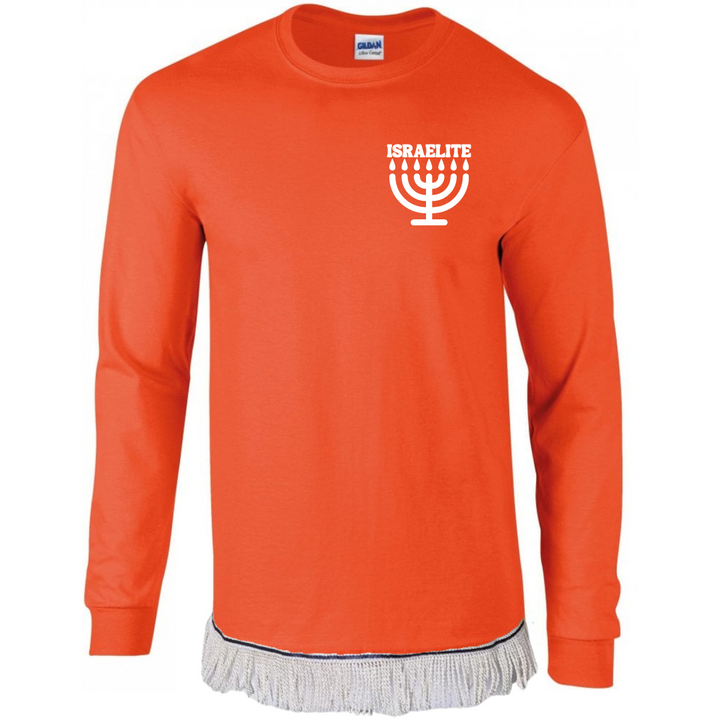 ISRAELITE Menorah Adult Long Sleeve T-Shirt