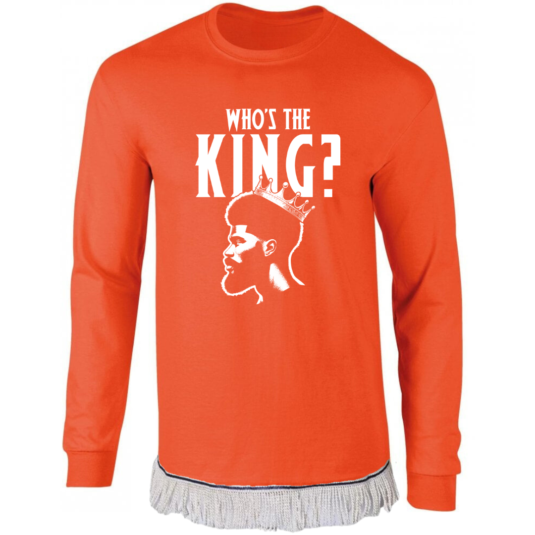 Who's The King Adult Long Sleeve T-Shirt