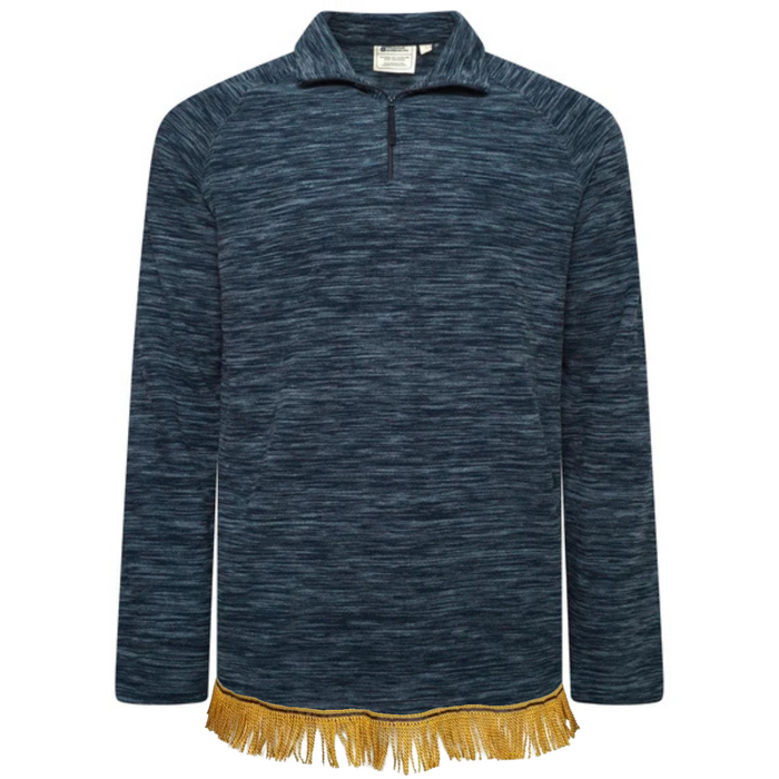 Men's Quarter Zip Fleece with Fringes