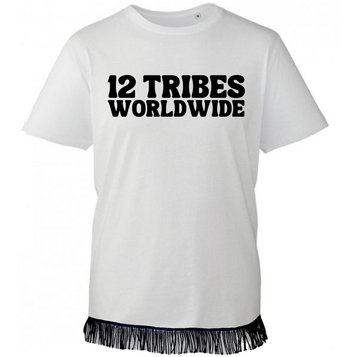 12 TRIBES Worldwide Adult T-Shirt with Black Vinyl