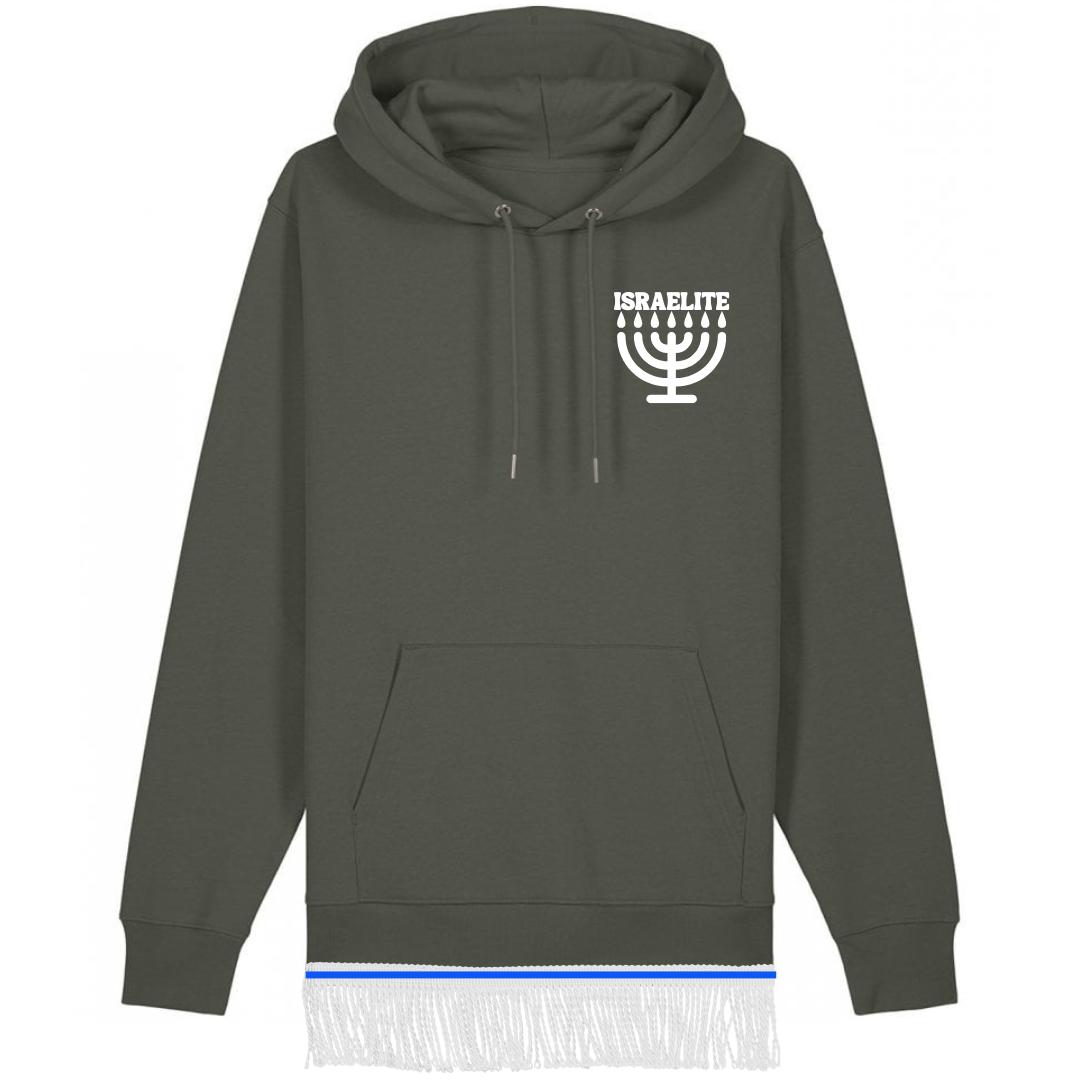 ISRAELITE Menorah 100% Organic Cotton Hoodie