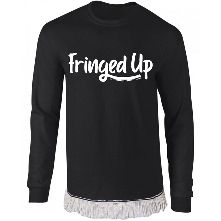 Fringed Up Adult Long Sleeve T-Shirt