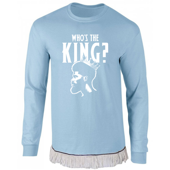 Who's The King Adult Long Sleeve T-Shirt