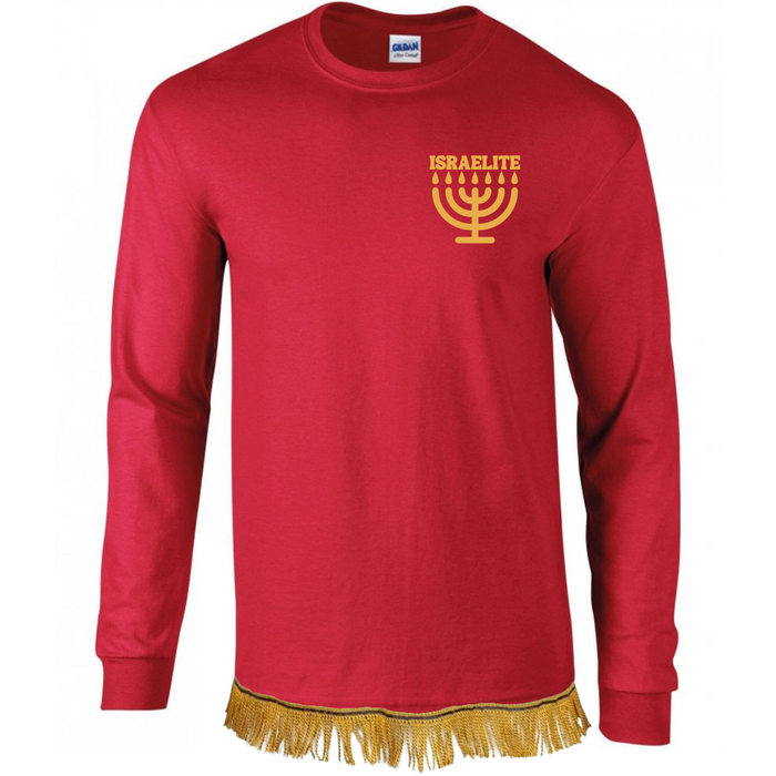 ISRAELITE Menorah Adult Long Sleeve T-Shirt