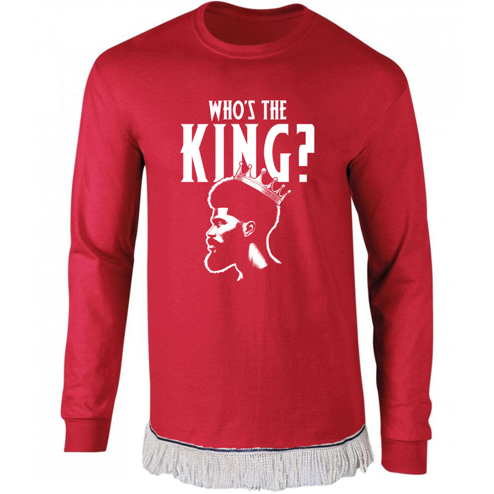 Who's The King Adult Long Sleeve T-Shirt