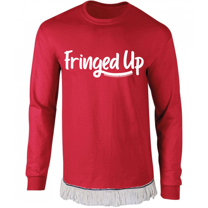 Fringed Up Adult Long Sleeve T-Shirt