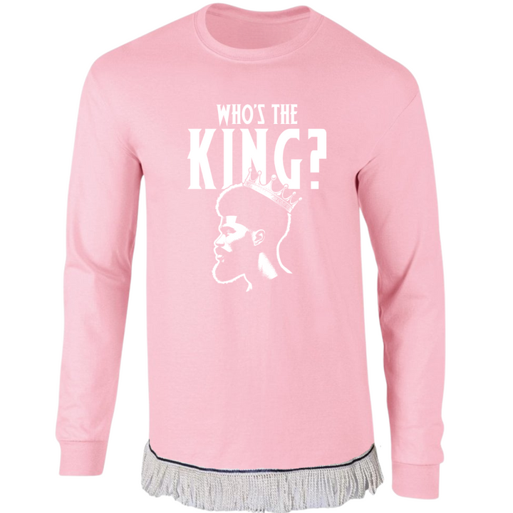 Who's The King Adult Long Sleeve T-Shirt