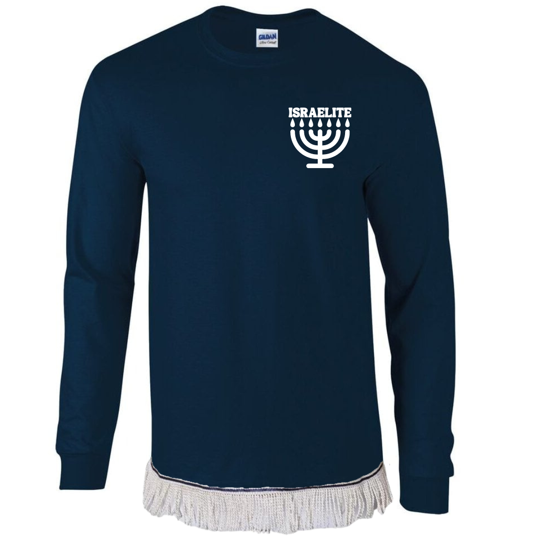 ISRAELITE Menorah Adult Long Sleeve T-Shirt