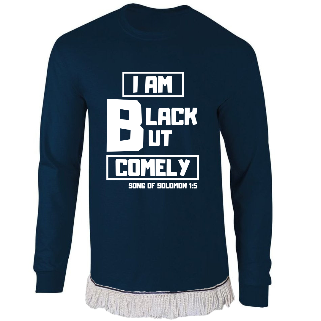 Black But Comely Adult Long Sleeve T-Shirt