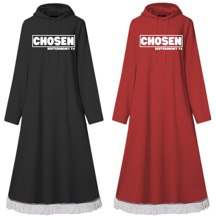 CHOSEN Oversized Hooded Maxi Dress