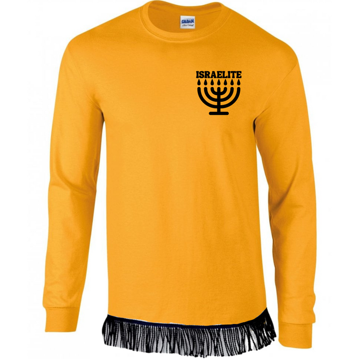 ISRAELITE Menorah Adult Long Sleeve T-Shirt