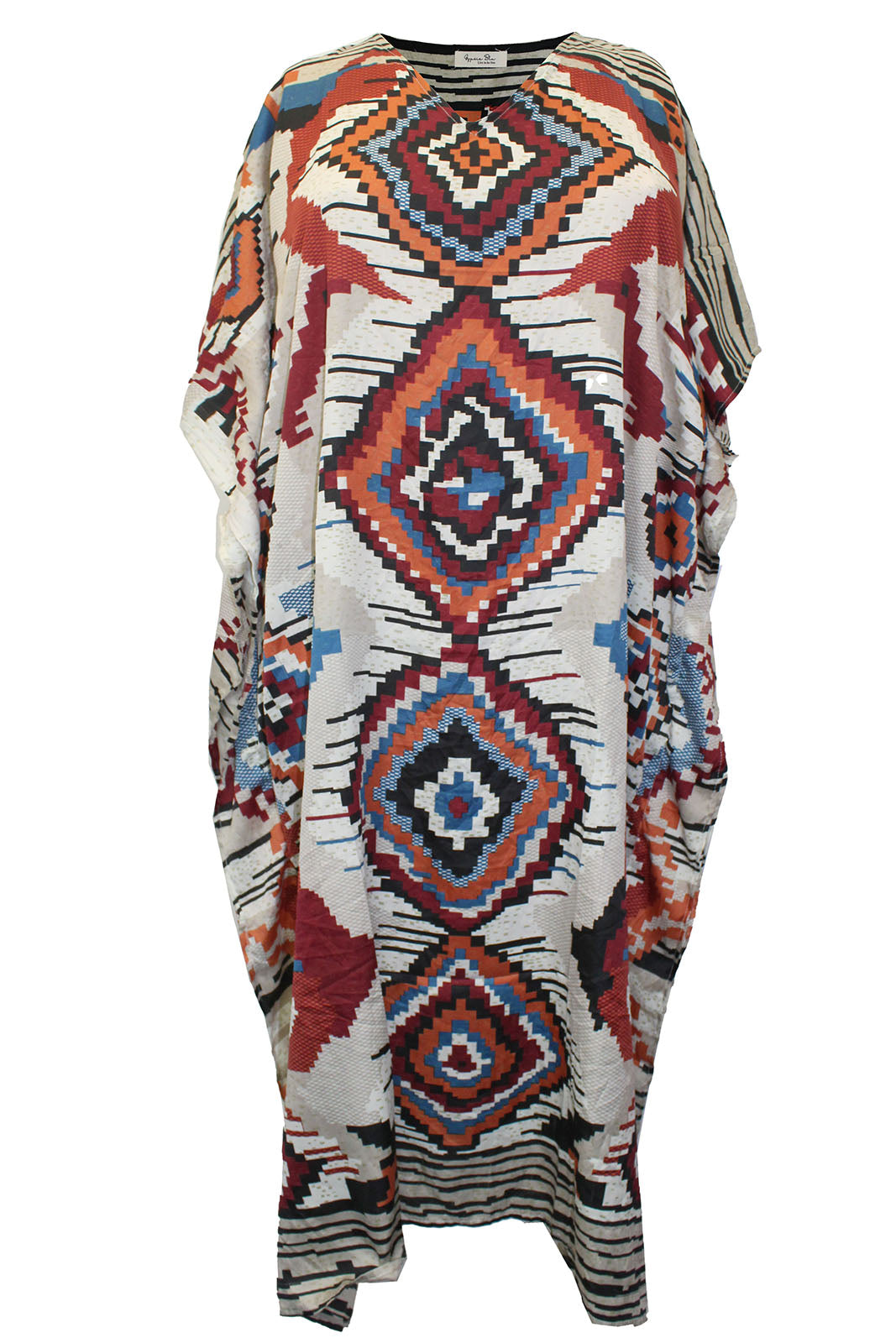 V-Neck Kaftan Maxi Dress