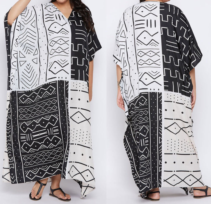 V-Neck Kaftan Maxi Dresses - Free Worldwide Shipping- Sew Royal US