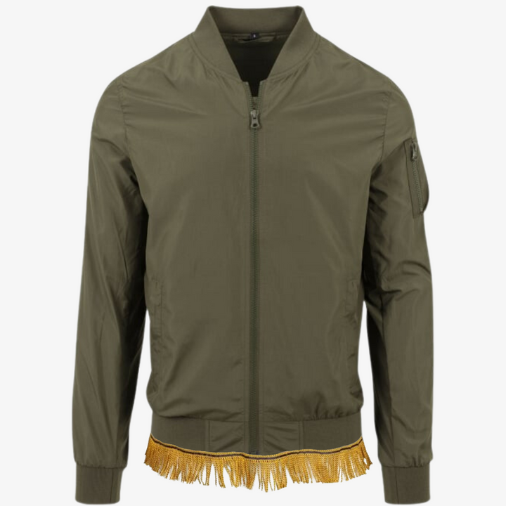 Men's Bomber Jacket with Fringes