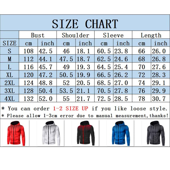 Men's Zipper Hoodie and Sweatpants Set with Fringes