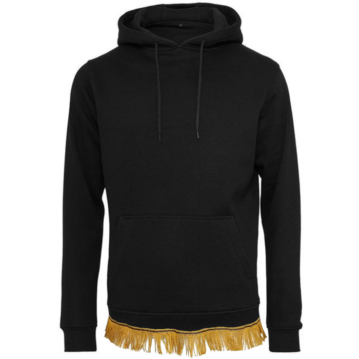 Men's Organic Cotton Hoodie with Fringes