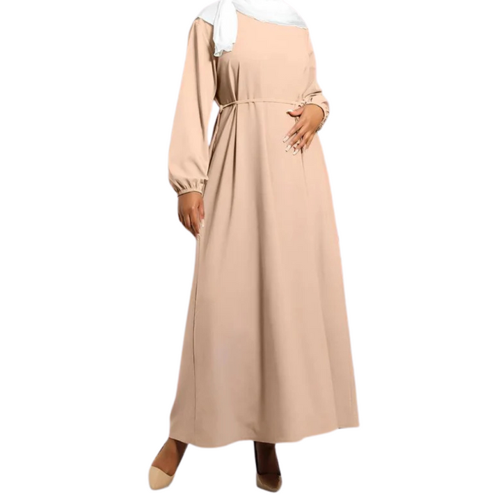 Balloon Sleeves Maxi Dress