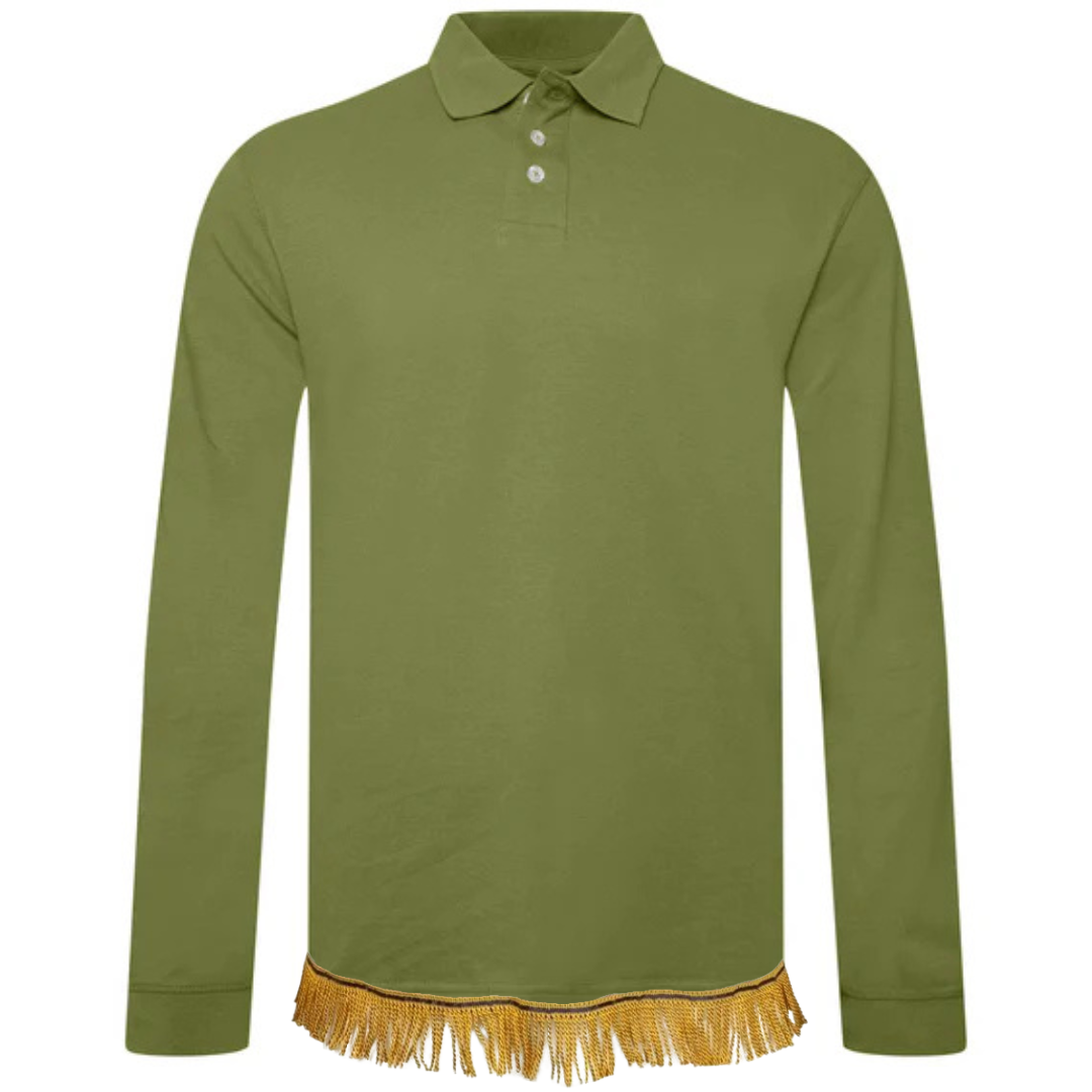 Cotton Long Sleeve Fringed Polo Bundle