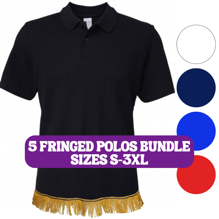 Men's Fringed Polos Bundle