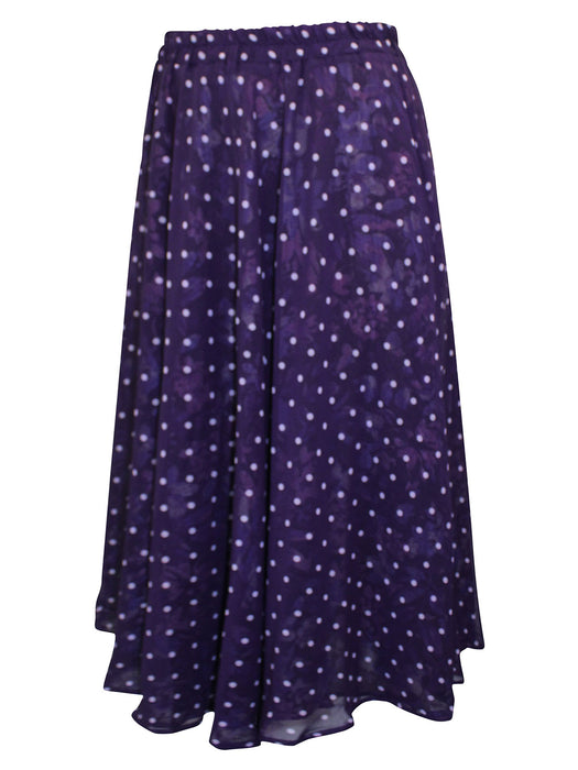 Purple Reversible Printed Pull On Skirt