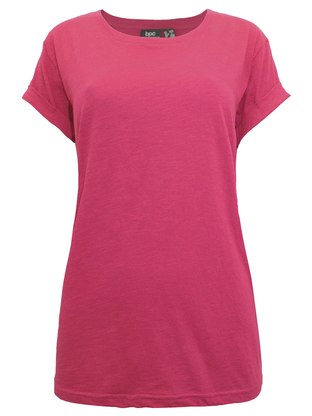 Women's Cotton Turn Up Sleeve T-Shirt