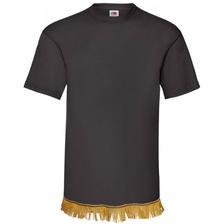 Men's Plain Short Sleeve Fringed T-Shirt - Free Worldwide Shipping- Sew Royal US