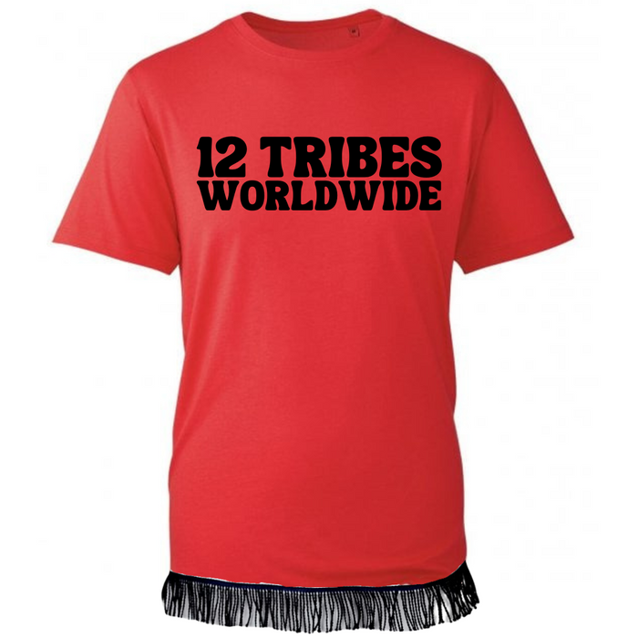 12 TRIBES Worldwide Adult T-Shirt with Black Vinyl