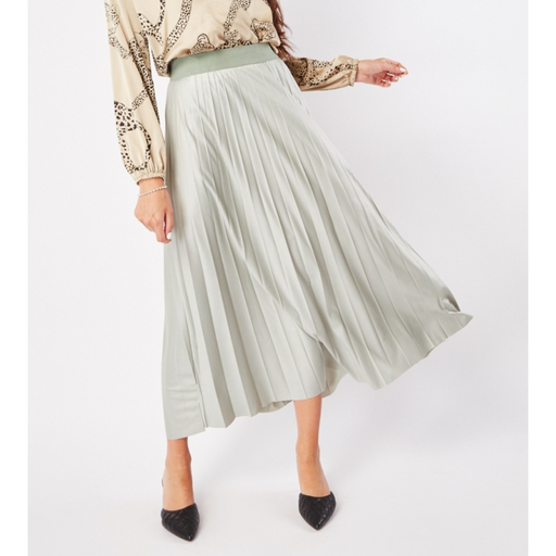 Elastic Waist Pleated Maxi Skirt - Free Worldwide Shipping- Sew Royal US