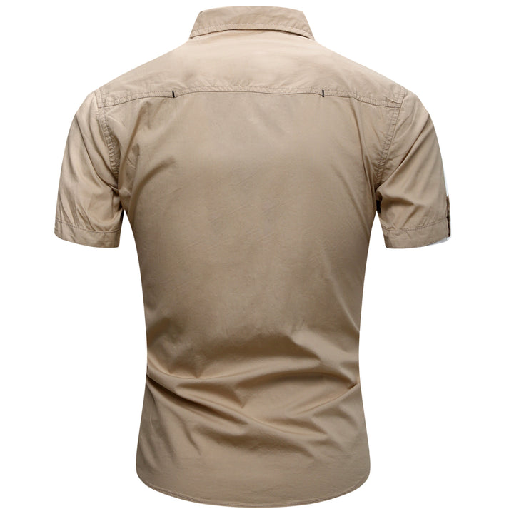 100% Cotton Military Cargo Shirt with Fringes