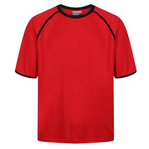 Men's Active Tipped T-Shirt with Fringes