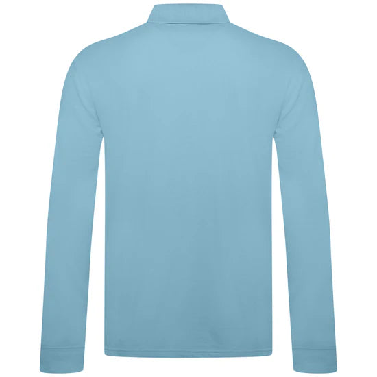 Cotton Long Sleeve Polo with Fringes (2 for $60/3 for $80) (8 Colors)