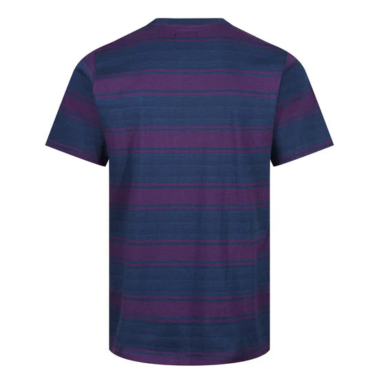 Men's Wide Stripe T-Shirt with Fringes