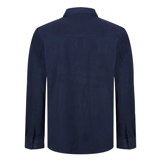 Men's Fleece Overshirt with Fringes