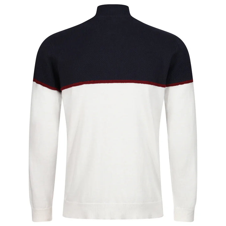 Men's Quarter Zip Sweater with Fringes