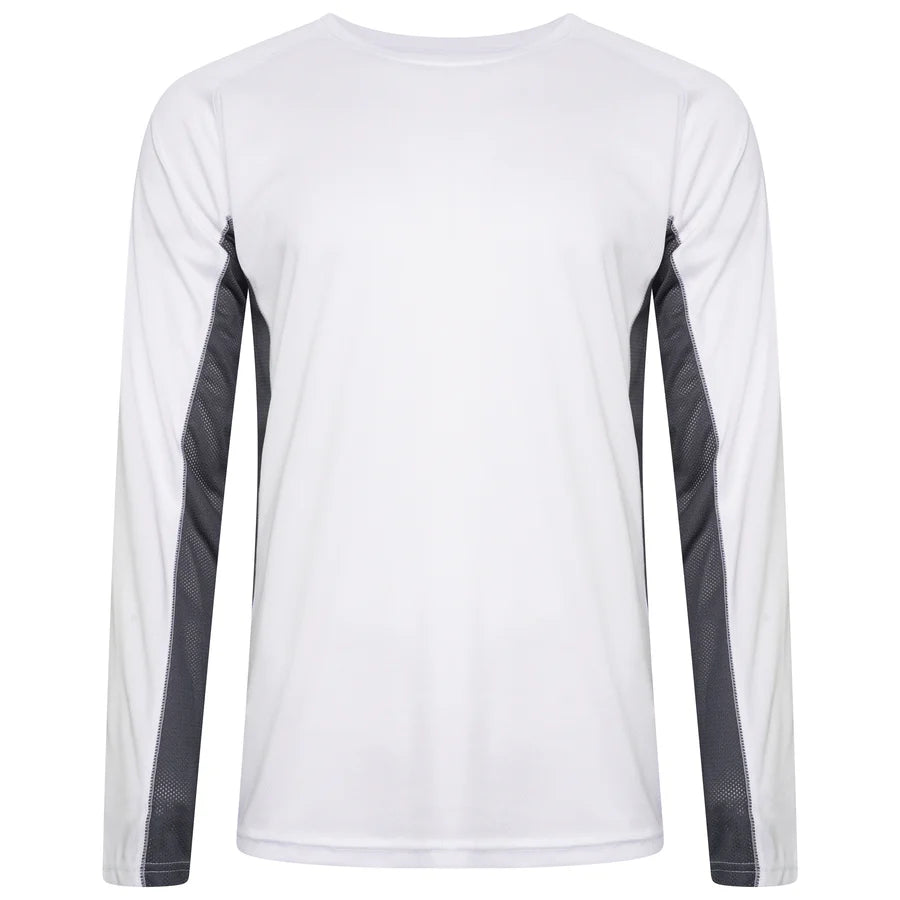 Men's Contrast Fitness Long Sleeve with Fringes