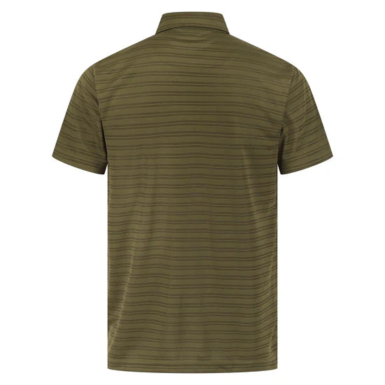 Lightweight Striped Polo Shirt with Fringes