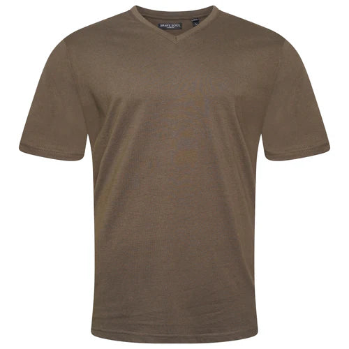 Men's V Neck T-Shirt with Fringes