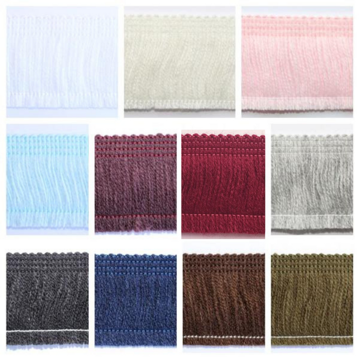 40mm Brush Fringe - Free Worldwide Shipping- Sew Royal US